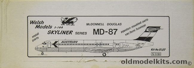 Welsh 1/144 McDonnell  Douglas MD-87 - Austrian Airlines, SL57 plastic model kit